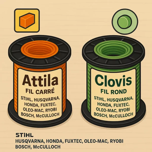 fil rond Clovis fil carré Attila